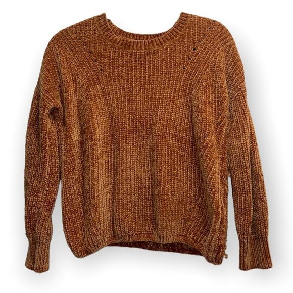 PINK Rose Chenille pullover sweater size Large - Picture 1 of 10